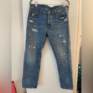 Levis straight leg denim jeans